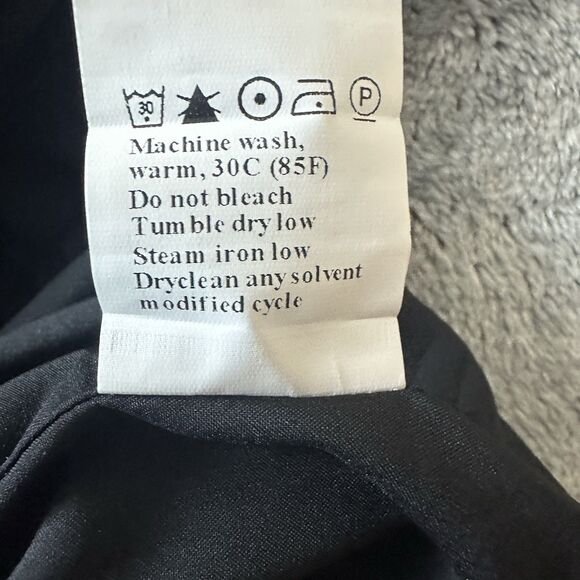 Kirundo Black Sleeveless Tiered Mini Dress High Neck Bow Back Womens Size M - Picture 7 of 9